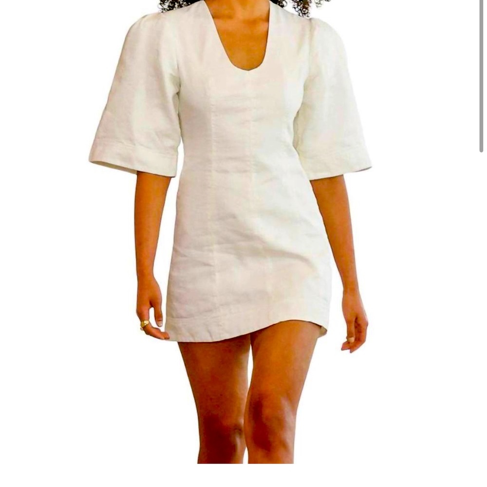NEW AJE. hunter twisted mini dress in ivory